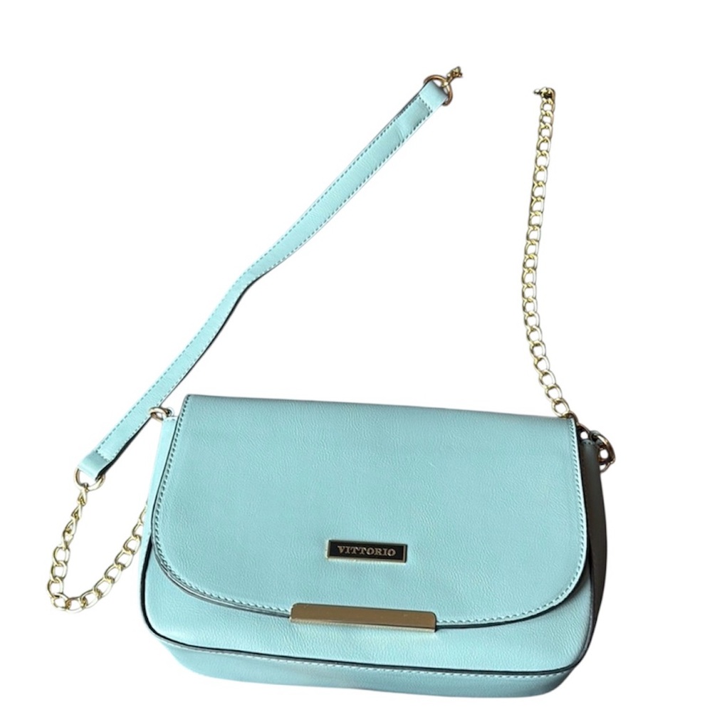 Vittorio Blue Crossbody Bag NWOT